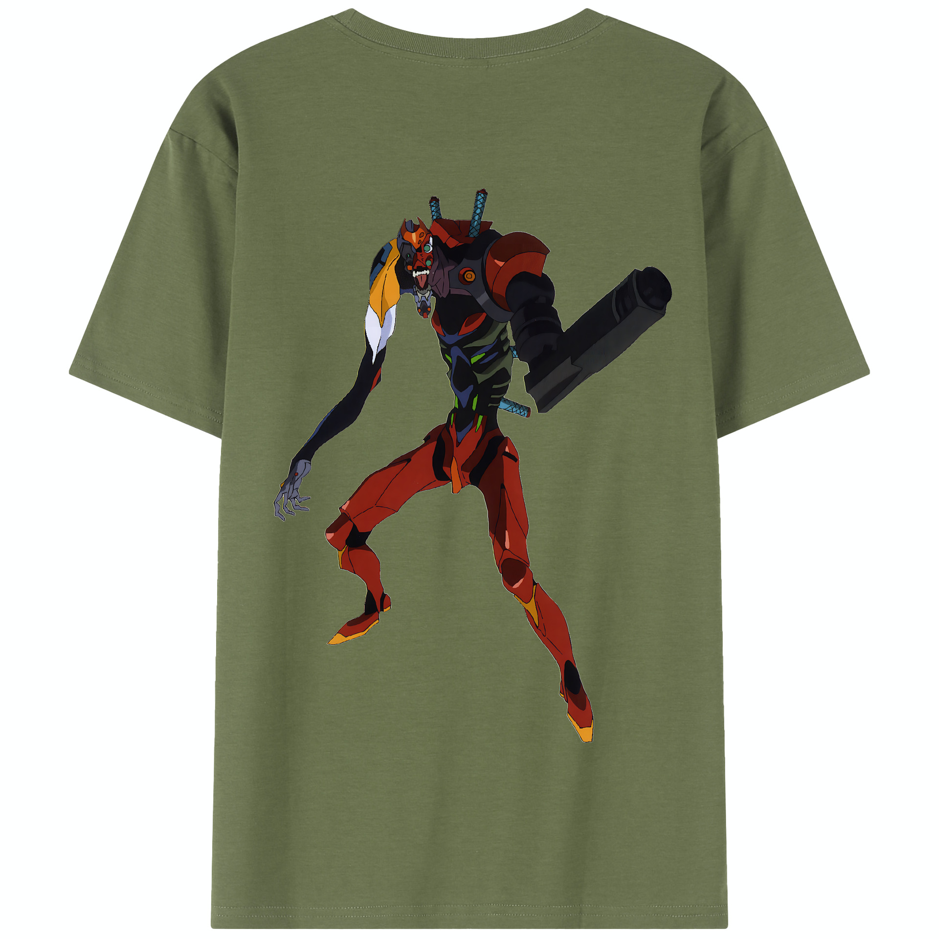 （画像用） EVA 新世紀エヴァンゲリオン 綿100％半袖Tシャツ（背面プリント）